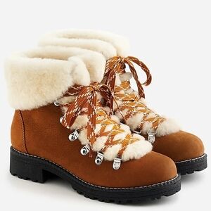 J. Crew Nordic Shearling-Lined Boots
